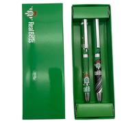 CyP Brands Set 2 bolígrafos metálicos Real Betis – Producto oficial en caja, verde, unisex