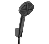 Hansgrohe Conjunto de ducha Pulsify Select, 3 chorros, soporte y manguera 125 cm, negro 24302670