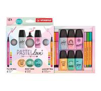 Set de escritura stabilo pastel 18 piezas