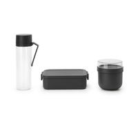 Set de fiambrera, bote y botella de agua MAKE & TAKE gris oscuro, Brabantia
