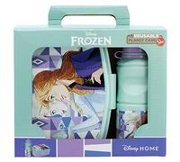 Set de fiambrera rectangular y botella sport de 380 ml de Frozen