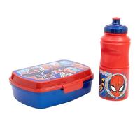 Set de fiambrera rectangular y botella sport de 380 ml de Spiderman