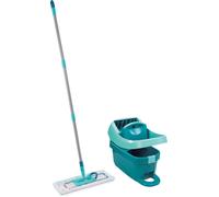 Leifheit Mopa y cubo System Profi 55096 – mopa extraplana Profi XL, cubo con ruedas, palo de acero