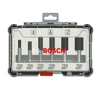 Bosch Professional – Set de 6 brocas fresadoras rectas para madera, vástago Ø 8 mm