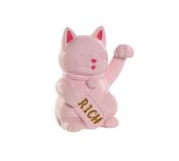 Set de Huchas de resina de 12x9.5x16 cm con diseño de gato de la suerte. Ideal para ahorrar y decorar cualquier espacio. Detalles finos y acabado resistente. Aporta estilo y buena fortuna al hogar Pin