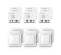 Set de iluminación y sombreado Bosch Smart Home que incluye interruptor de pared, 6x relé, 6x interruptor de pared para actuadores inteligentes