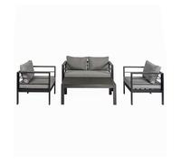 Set de jardín landa con 2 sillones, sofá 2 plazas y mesa