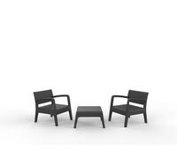 Set de jardín miami tete grafito 119 cm