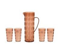 Set de jarra con vasos edm 869702 plástico reciclado (5 piezas) - mar