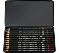 Set de Lápices Profesionales para Dibujo y Pintura, Caja Metálica con 12 Lápices de Colores de Alta Calidad, Ideal para Niños, Principiantes y Entusiastas del Arte