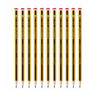 Set de Lápices Staedtler HB y Bolígrafos BIC con Tinta Azul y Negra, Escritura Fluida, Material Escolar y de Oficina, Punta 1,0 mm, Mina 2 mm, Madera Certificada PEFC