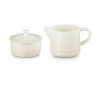 Set de Lechera y Azucarero Le Creuset - 2 Piezas en Cerámica de Gres, Apta para Horno, Microondas y Lavavajillas, Disponible en Varios Colores