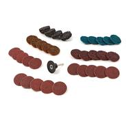 Set de Lijado, Pulido y Limpieza de 35 piezas HBM con husillo de 6 mm