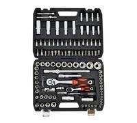Set de llaves awtools 108 piezas 1/2' / 1/4', con maletín, juego comp