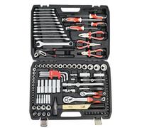Set de llaves awtools 122 piezas 1/2' / 1/4', con maletín, juego comp