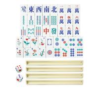 Set De Mahjong Para Principiantes Mah Jongg Juego Tradicional Portátil