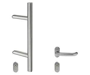 Set de manillones (Específico para: Puertas de entrada de plástico, Puertas de entrada laterales de plástico, Largo: 350 mm)
