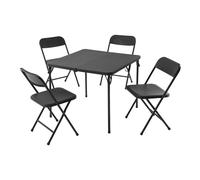 Set de mesa y 4 sillas plegables