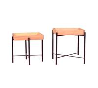 Set de mesas auxiliares en madera de fresno natural - earth