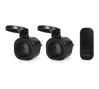 Set de Mini Enchufes para Exterior Smartwares SH4-99653/ Negros