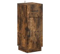 Set de mueble de baño de 3 piezas de madera de ingeniería con armario de | Madera resistente a la humedad, diseño de ahorro de espacio, fácil mantenimiento, montaje en pared incluido