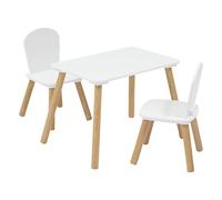 Set de Muebles Infantiles con Mesa y Dos Sillas para Jardín o Interior