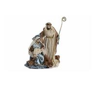 Set De Natividad Navideño Azul Y Dorado De Dkd Home Decor - 48 X 28 X 90 Cm