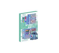 Set de Papelería Coloreable Stitch - Kit Escolar Completo para Niños con Lápices de Colores, Rotuladores y Accesorios Temáticos de Lilo & Stitch para Dibujar, Pintar y Aprender
