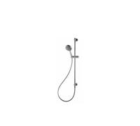 Set de pared de ducha con barra y ducha de mano de latón cromado para baño elegante y moderno Face de Unisan - Con grifo
