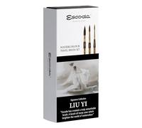Set DE Pinceles Nº1 - LIU YI, Estuche 3 Pinceles Viaje DE LA Marca ESCODA