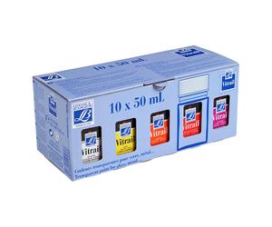 Set de pintura para vidrio y porcelana Lefranc Bourgeois Vitrail 50 ml (10 piezas)