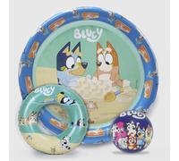 Set de Piscina, Flotador hinchable y Pelota PVC 14 cm Bluey (6179)