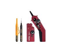 Set de promoción Testboy TB 27 buscador de líneas analógico con marcador de orificio profundo PICA (resistente a tensiones de hasta 400 V, tono continuo seleccionable, señal analógica), rojo/negro