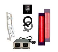 SET de radiadores infrarrojos: 1x InfraROTmed CLASSIC de 500W + 1x de 750W + 1x panel de control 42TOUCH + 1x soporte para construir su propia cabina de infrarrojos. Radiadores de espectro completo pa