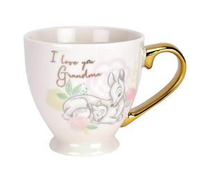 Set de regalo de taza con texto en inglés "I Love You Grandma Disney Bambi Grand