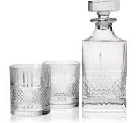 Set de regalo de whisky, 3 piezas: vasos de cristal, jarra y embalaje de lujo