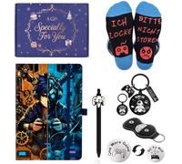 Set de Regalo Niño Gamer, Regalos de Cumpleaños para Niños 9-13 Años | Regalo de cumpleaños para hijo, nieto, sobrino: diario, bolígrafo, calcetines, llavero, moneda de decisión