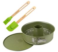 Set de Repostería, incluye 1 Molde de Horneado Zenker Green Vision 26 cm Antiadherente con Cera Natural de Carnaúba, 1 Paleta de Silicona Fackelmann y 1 Pincel de Silicona Fackelmann