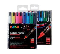 Set de rotuladores acrílicos de pintura POSCA PC-1MR/PC-5M (16 piezas)