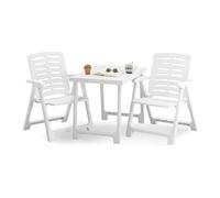 Set de salón de exterior de 2 plazas en plástico