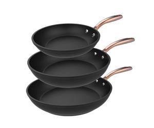Set de sartenes 20-24-28 cm de aluminio forjado con revestimiento anti
