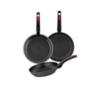Set de Sartenes Monix Sunset 18-22-26 cm - Aluminio Forjado Antiadherente Xylan® | Apto Inducción | Mango Ergonómico | Lavavajillas