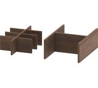 Set de sistema de mobiliario Duravit anchura 422mm, sin recorte de sifón, UV0522077770000, Color: Nogal americano macizo