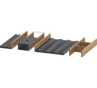 Set de sistema de mobiliario Duravit anchura 579mm, sin recorte de sifón, UV05140H5H50000, Color: Roble natural macizo