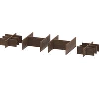 Set de sistema de mobiliario Duravit anchura 844mm, sin recorte de sifón, UV0528077770000, Color: Nogal americano macizo