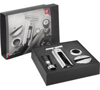 Set de sumiller ZWILLING, que incluye: sacacorchos, anillo para cuello de botella, cortador de papel de aluminio, vertedor, con dimensiones de 190 mm, 210 mm y 50 mm