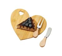 Set de Tabla para Quesos y Embutidos En Forma de Corazón Antideslizante de