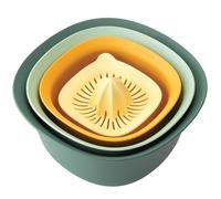 Set de tazones de cocina, 4 piezas, con colador y exprimidor de cítricos, Brabantia