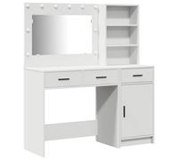 Set de Tocador de 2 Piezas vidaXL con LED de Madera Blanca
