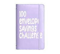 Set del Desafío 100 Sobres de Ahorro - Carpeta A6 con Envelopes y Tarjetas de Control, Meta de Ahorrar €5000+ | Juego de Finanzas para Parejas y Familias, Presupuesto Doméstico